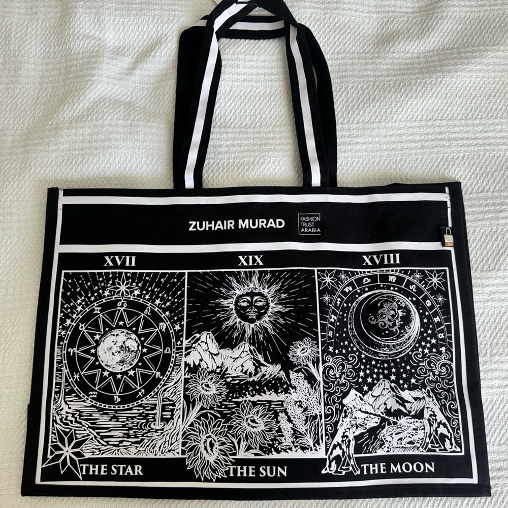 Zuhair Murad Monochrome Tote Bag